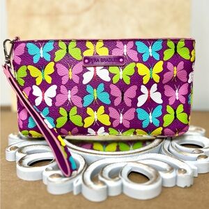 Vera Bradley Multicolor Butterfly Wristlet NWOT